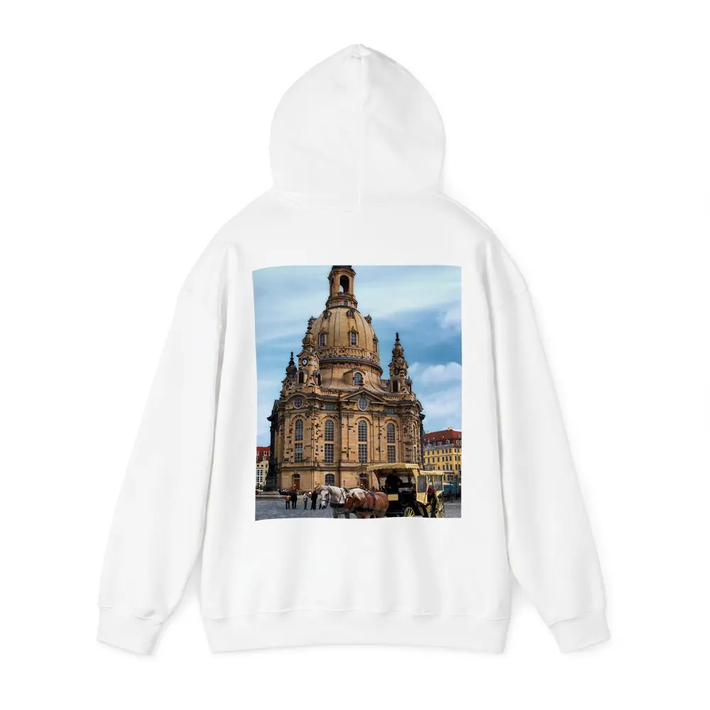 Dresden Frauenkirche Church Horse Carriage Square – Hoodies