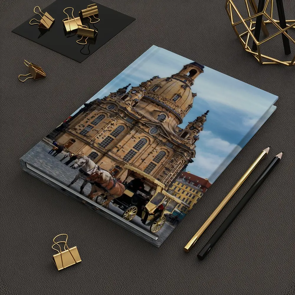 Dresden Frauenkirche Church Horse Carriage Square – Notebooks