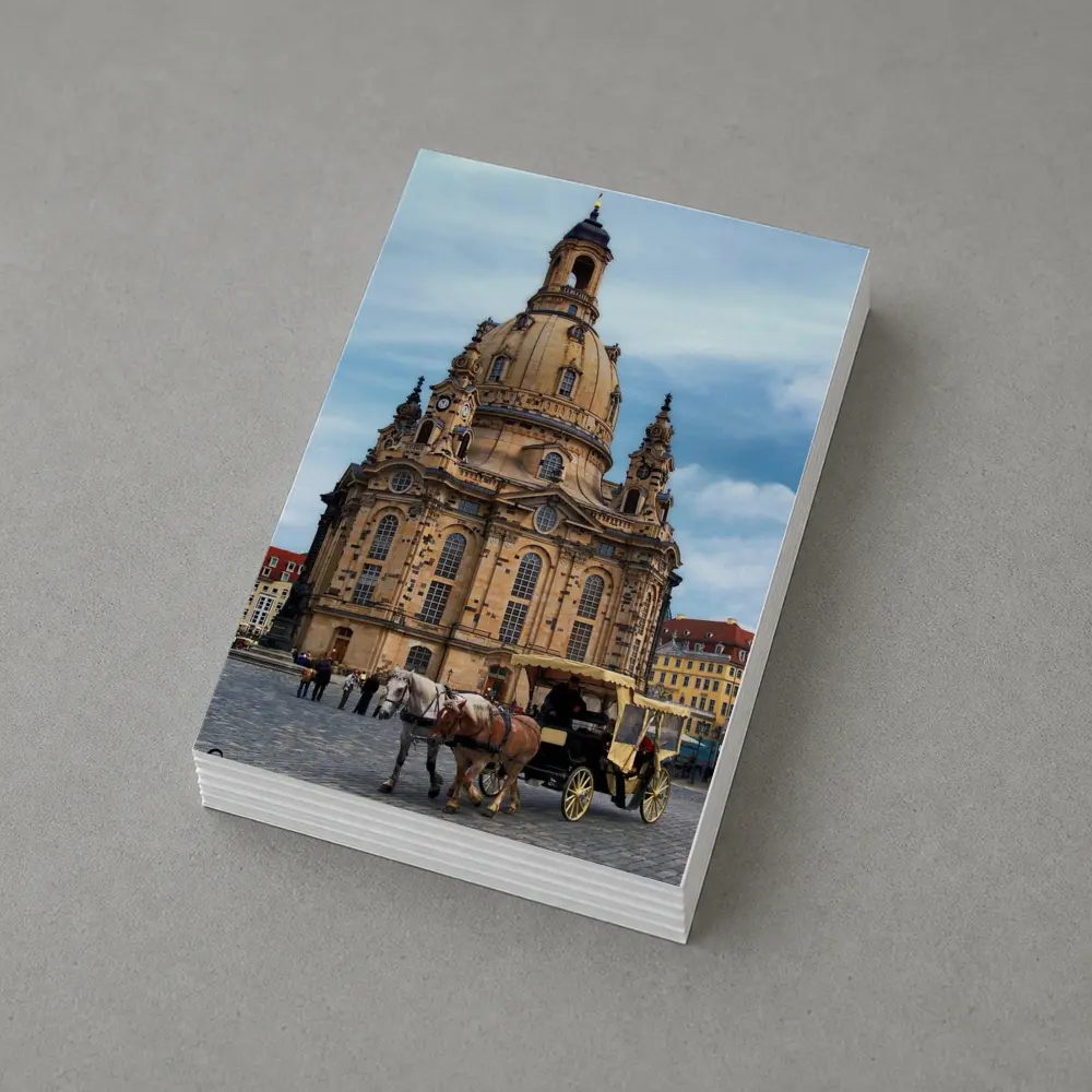 Dresden Frauenkirche Church Horse Carriage Square – Postcards
