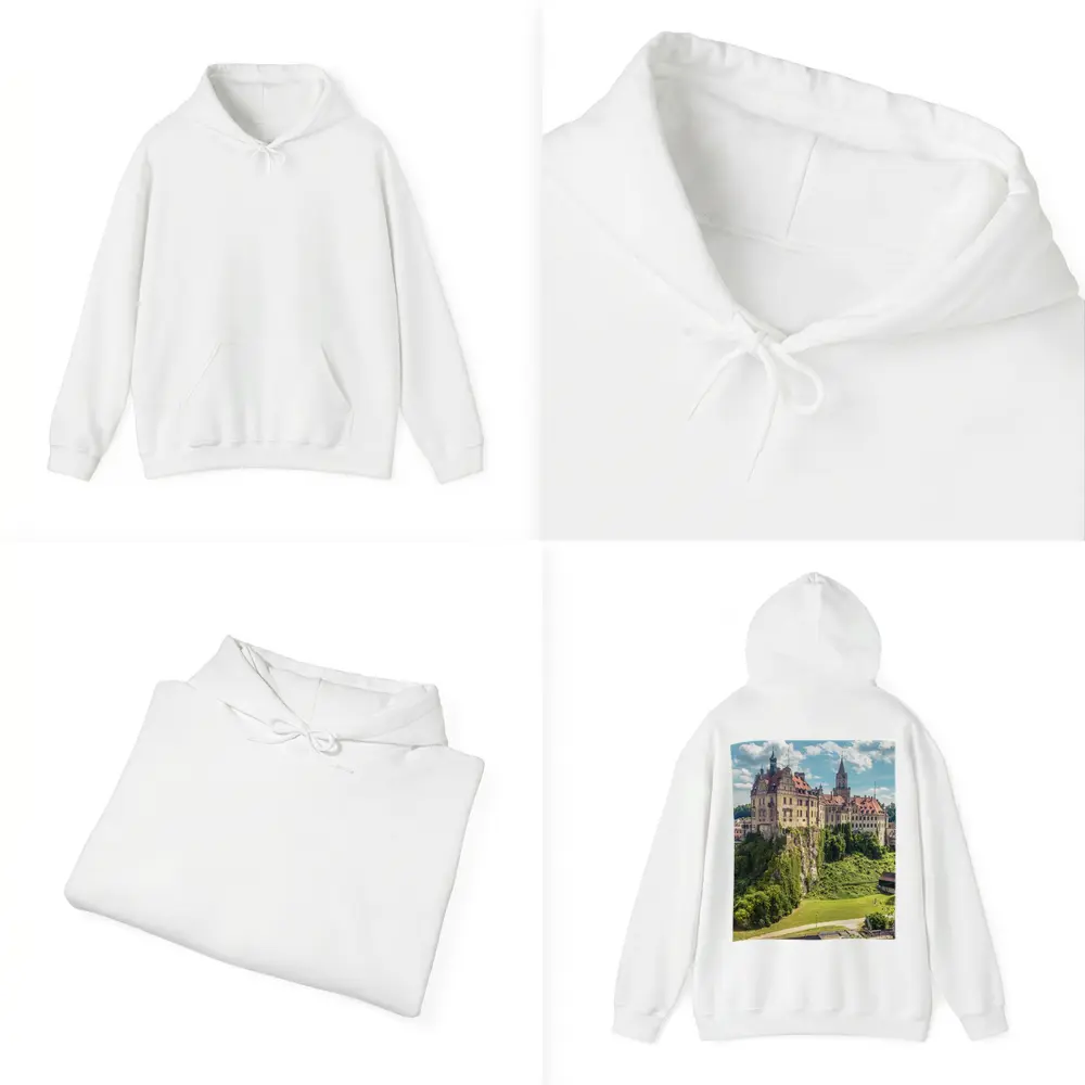 Sigmaringen Castle on Rocky Cliff Germany – Hoodies