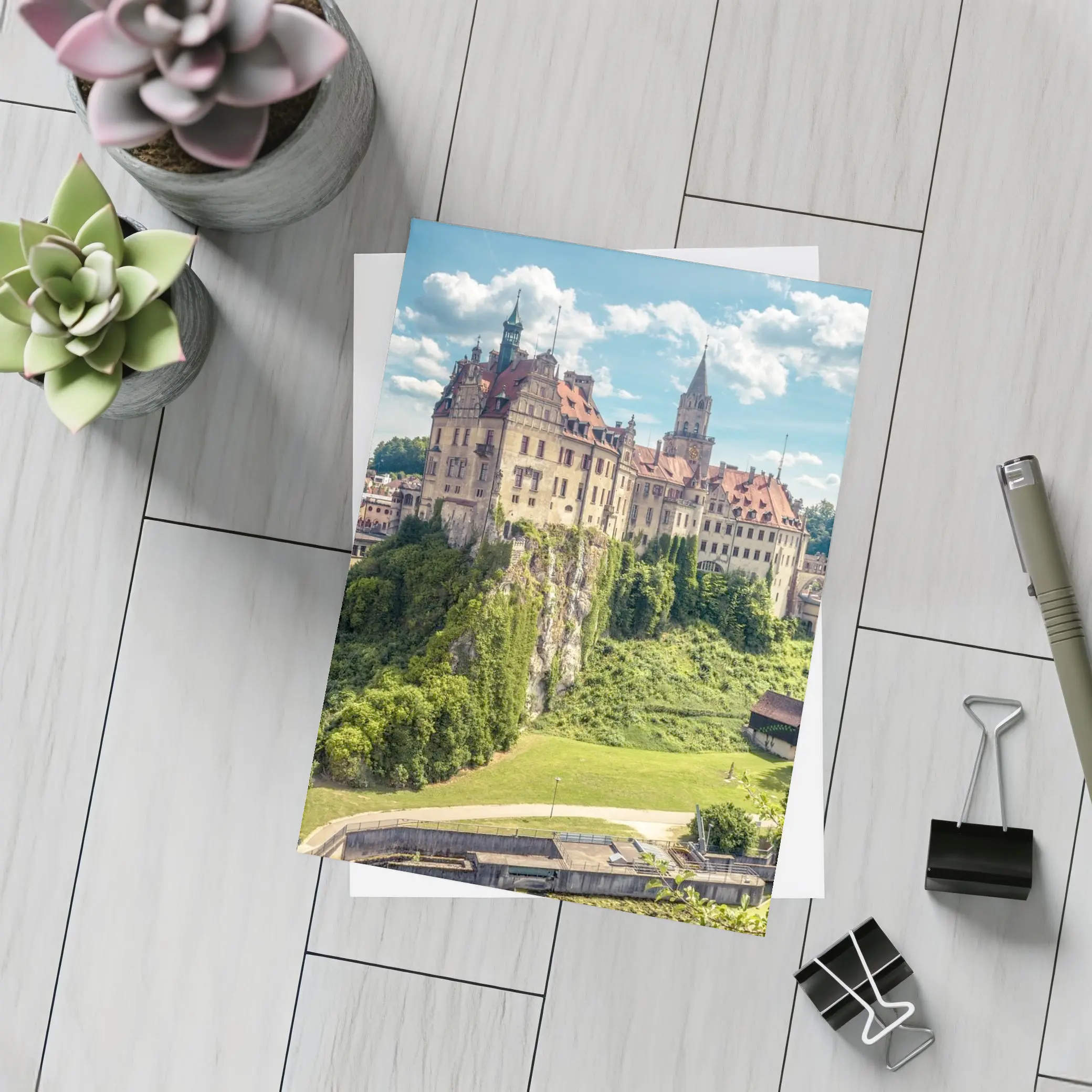Sigmaringen Castle on Rocky Cliff Germany – Postcards