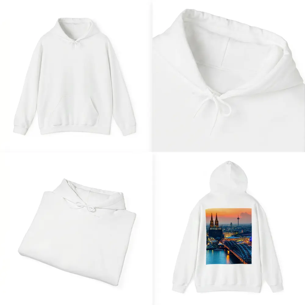 Cologne Cathedral Skyline at Golden Sunset – Hoodies