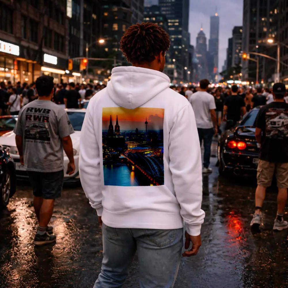 Cologne Cathedral Skyline at Golden Sunset – Hoodies