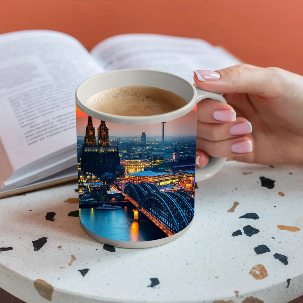 Cologne Cathedral Skyline at Golden Sunset – Mugs