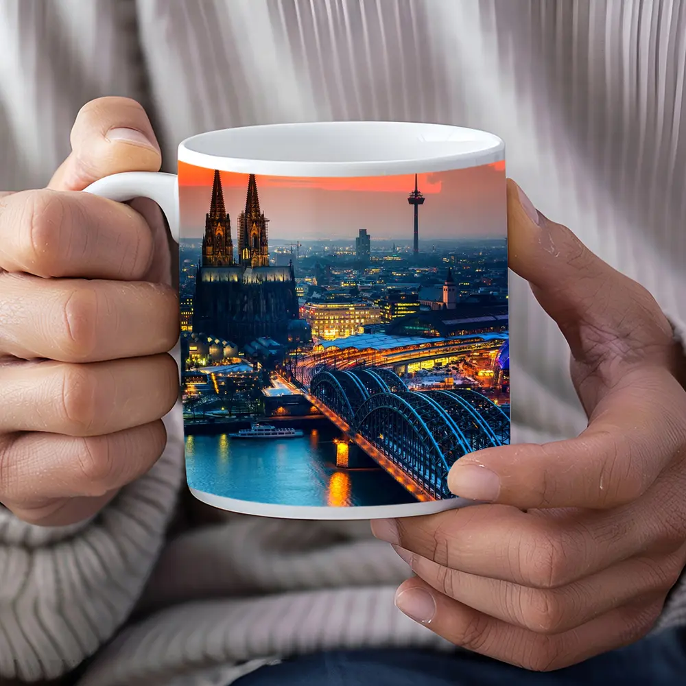 Cologne Cathedral Skyline at Golden Sunset – Mugs