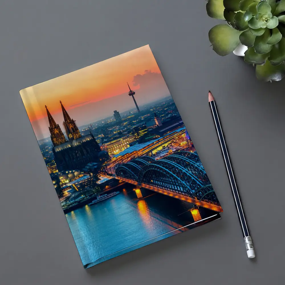 Cologne Cathedral Skyline at Golden Sunset – Notebooks