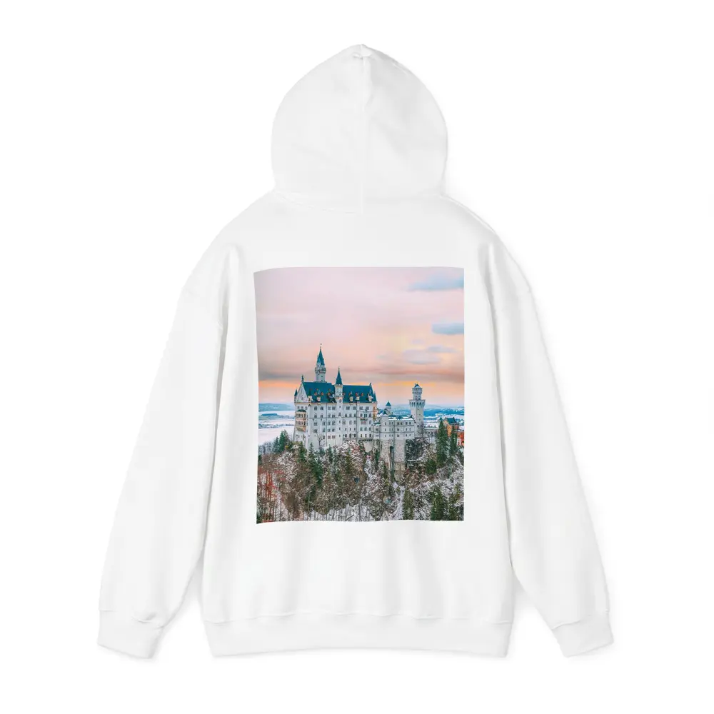 Neuschwanstein Castle Winter Sunset Bavaria Germany – Hoodies