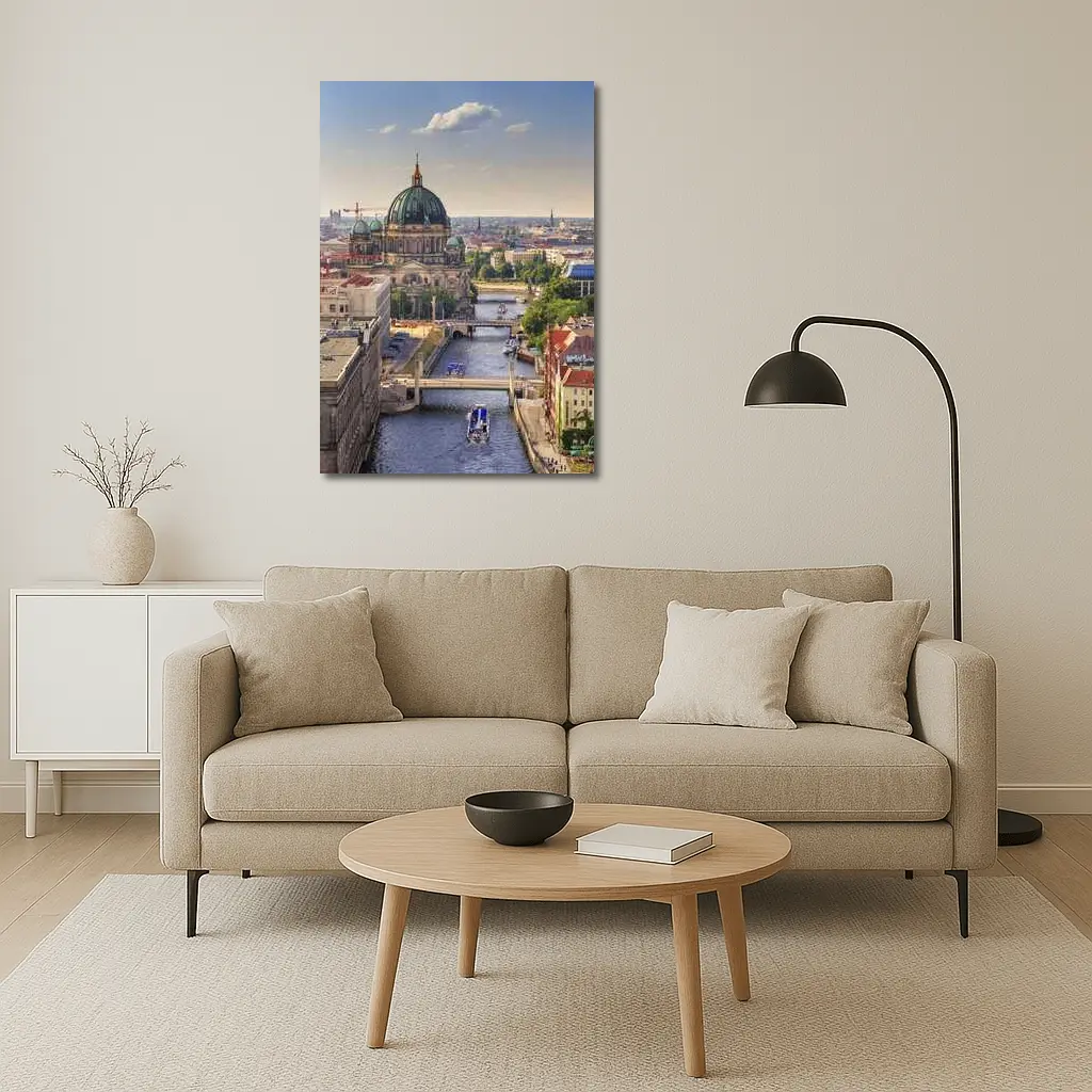 Berlin Cathedral Spree River Aerial City View – Wall Art