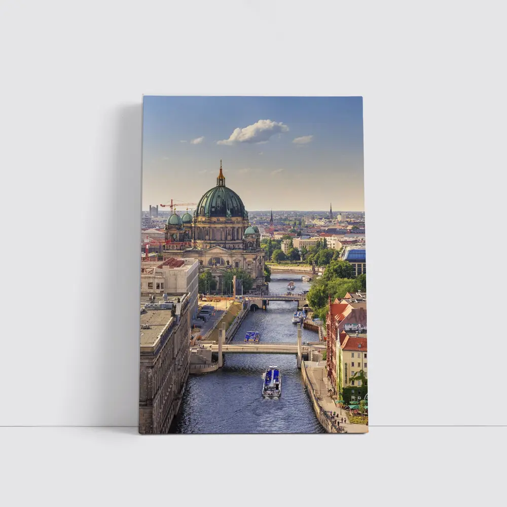Berlin Cathedral Spree River Aerial City View – Wall Art
