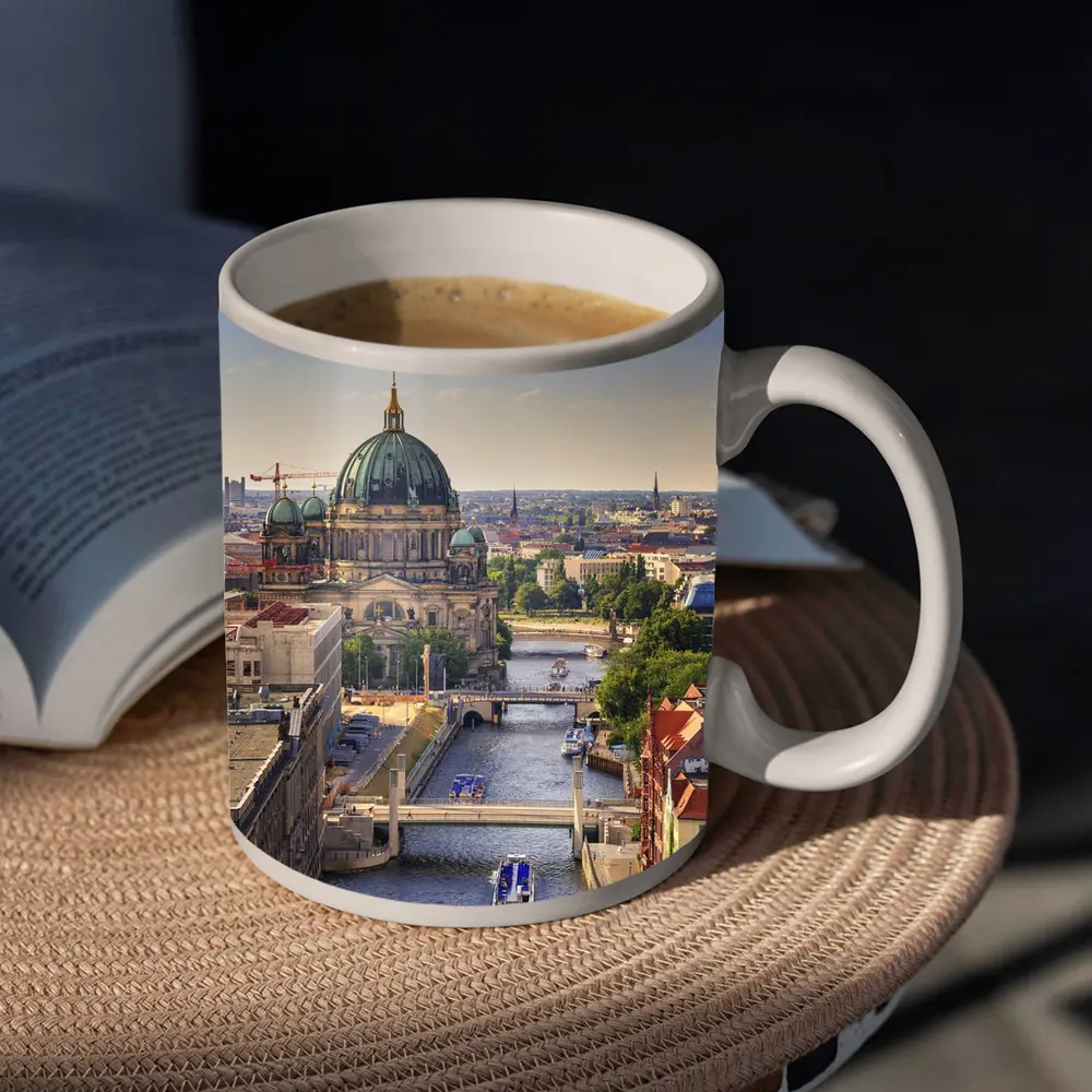 Berlin Cathedral Spree River Aerial City View – Mugs
