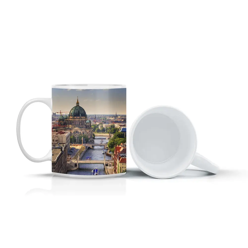 Berlin Cathedral Spree River Aerial City View – Mugs