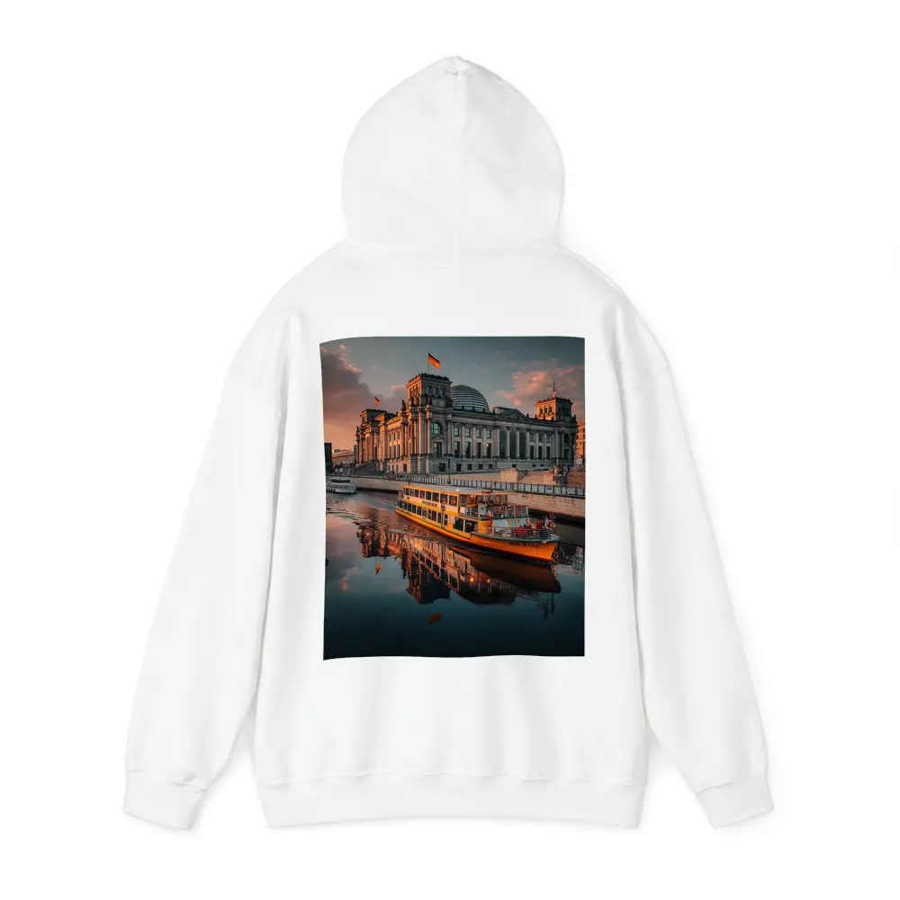 Reichstag Building Berlin River Sunset View – Hoodies