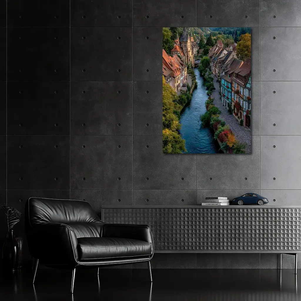 Colmar France Canal Half Timbered Houses – Wall Art