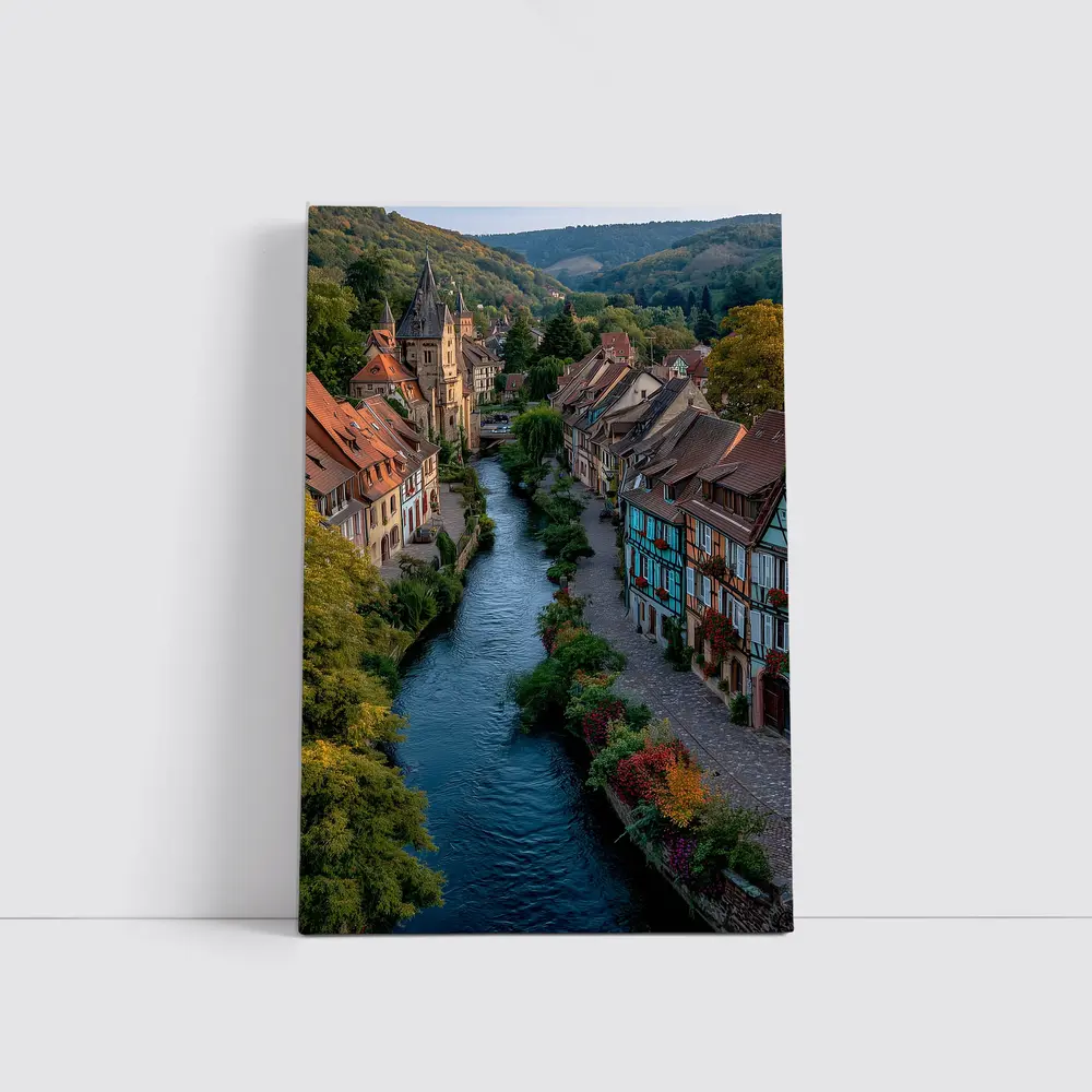 Colmar France Canal Half Timbered Houses – Wall Art