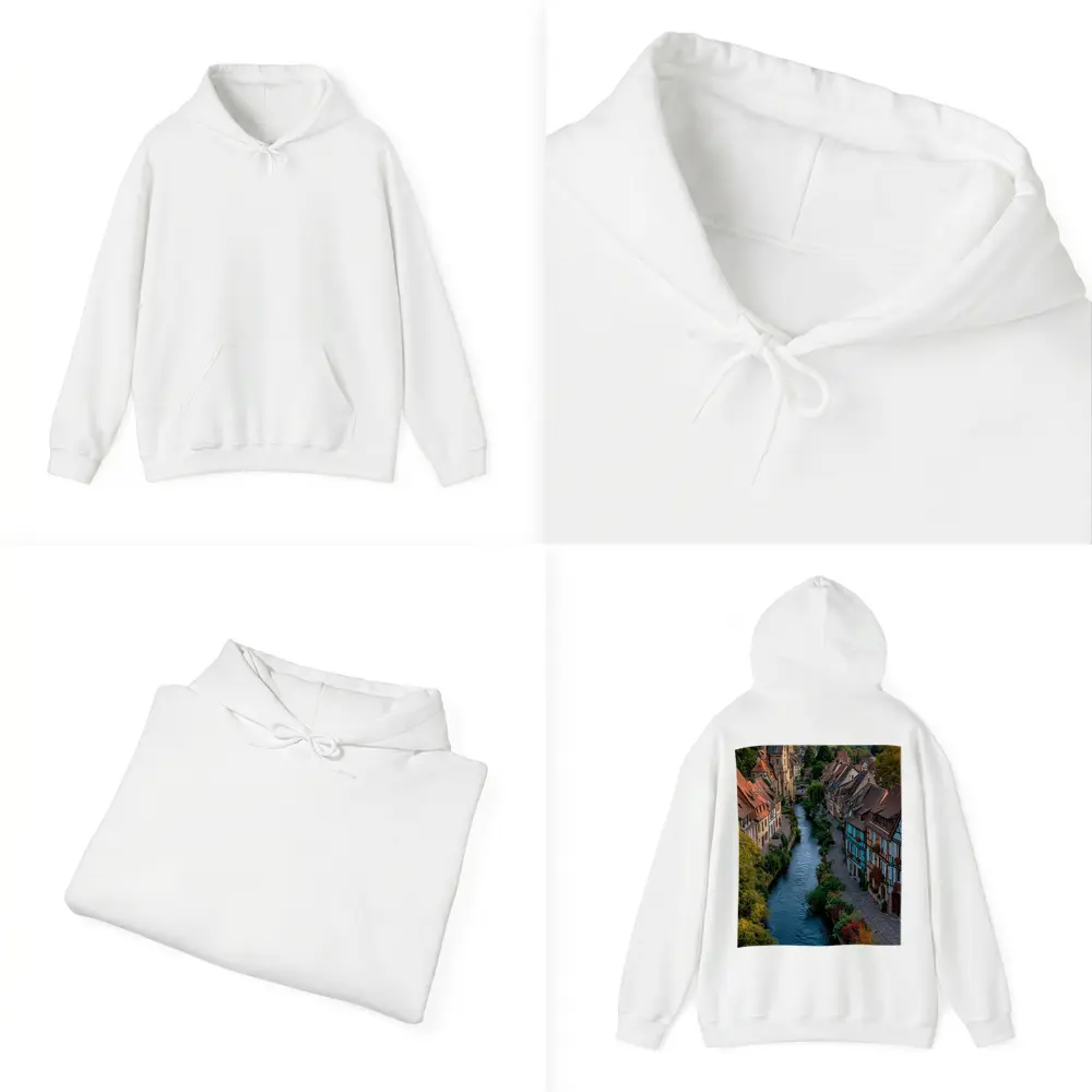 Colmar France Canal Half Timbered Houses – Hoodies