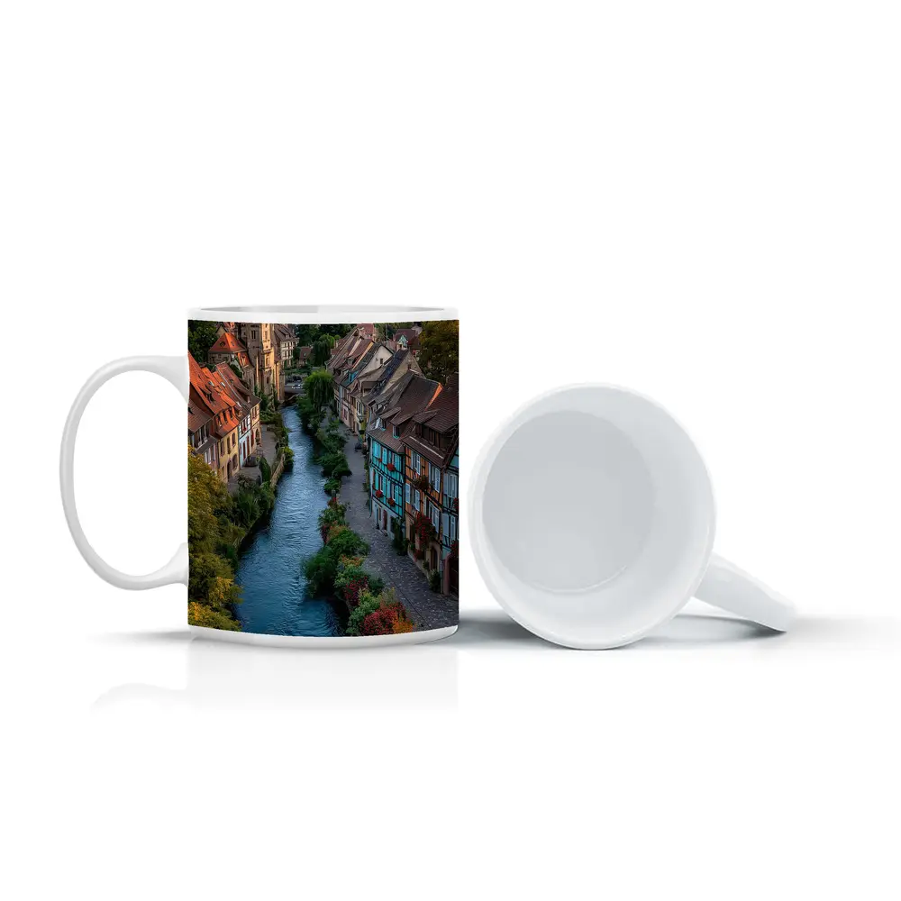 Colmar France Canal Half Timbered Houses – Mugs