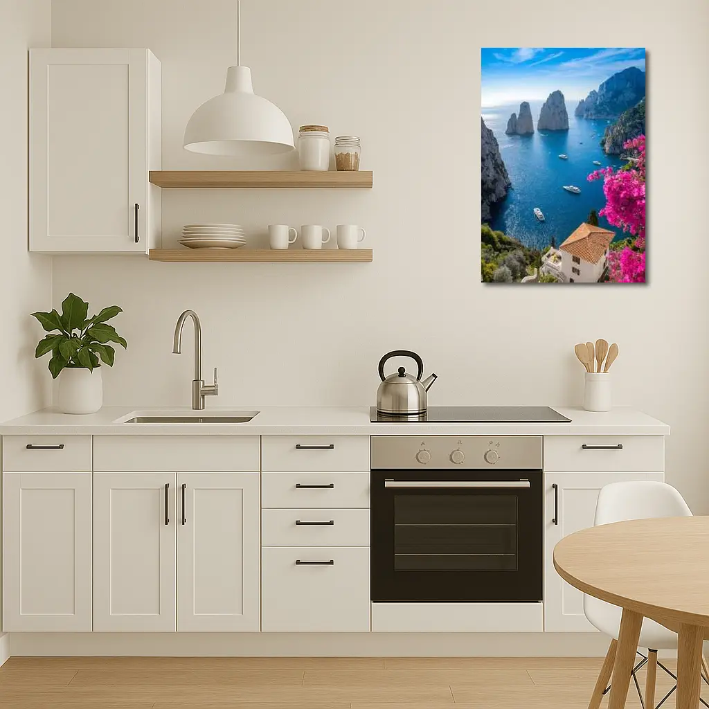 Capri Faraglioni Rocks Italian Coast View – Wall Art