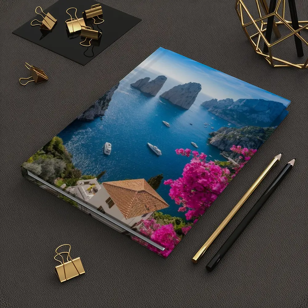 Capri Faraglioni Rocks Italian Coast View – Notebooks