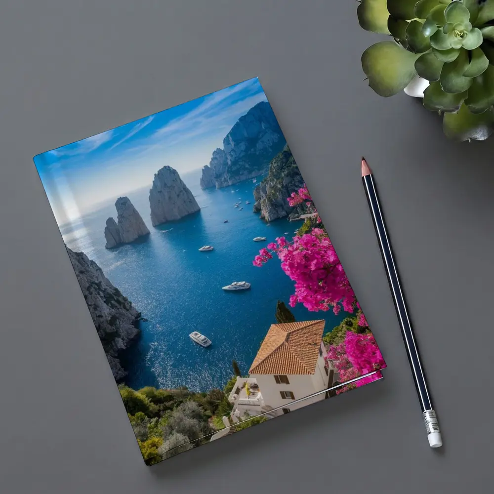 Capri Faraglioni Rocks Italian Coast View – Notebooks