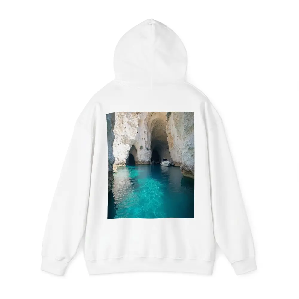 Blue Caves Clear Turquoise Water Milos Greece – Hoodies