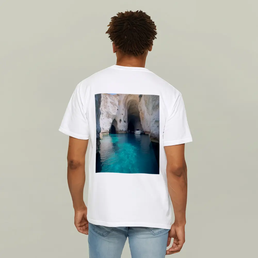 Blue Caves Clear Turquoise Water Milos Greece – T-Shirts