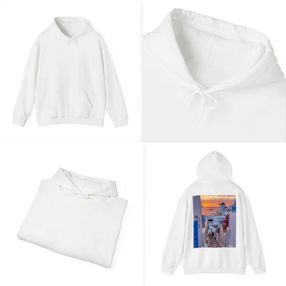 Santorini Oia Village Sunset Sea View – Hoodies