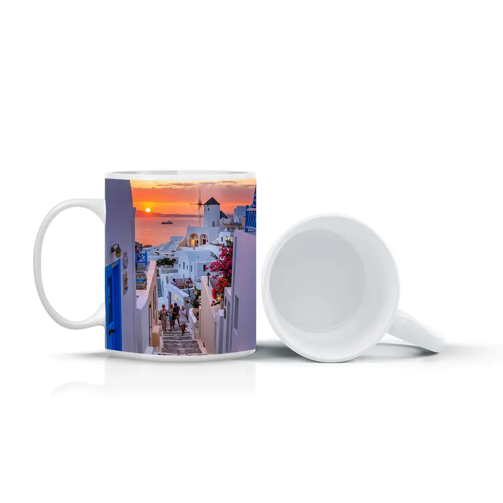Santorini Oia Village Sunset Sea View – Mugs