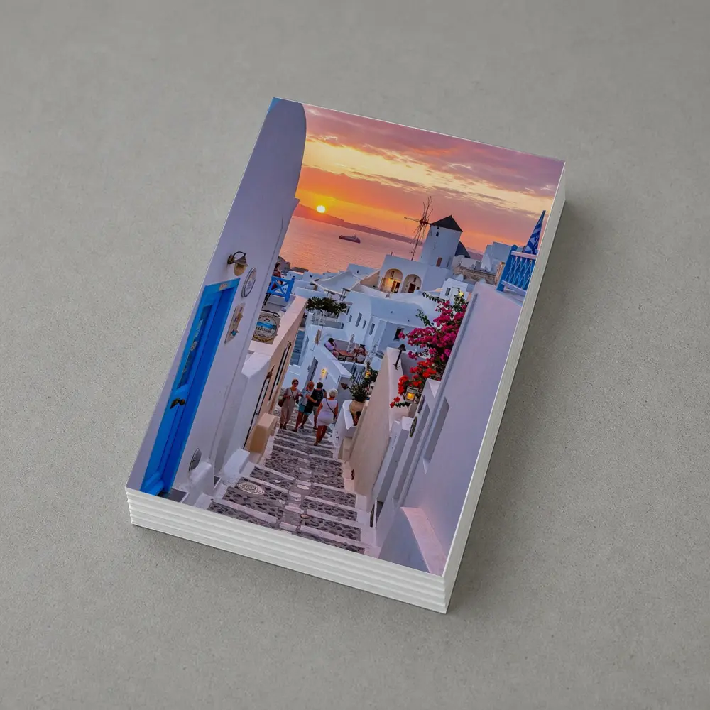 Santorini Oia Village Sunset Sea View – Postcards