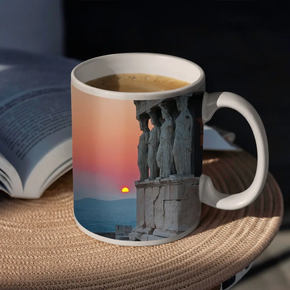 Erechtheion Caryatids Athens Sunset Greece – Mugs
