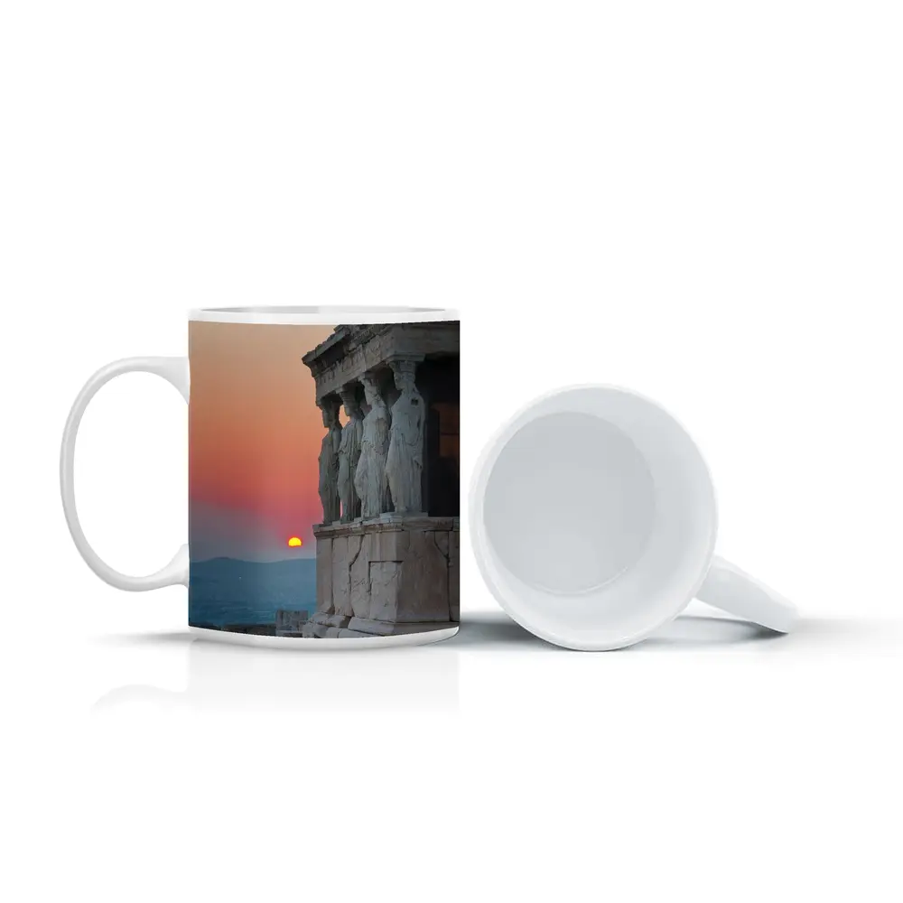 Erechtheion Caryatids Athens Sunset Greece – Mugs