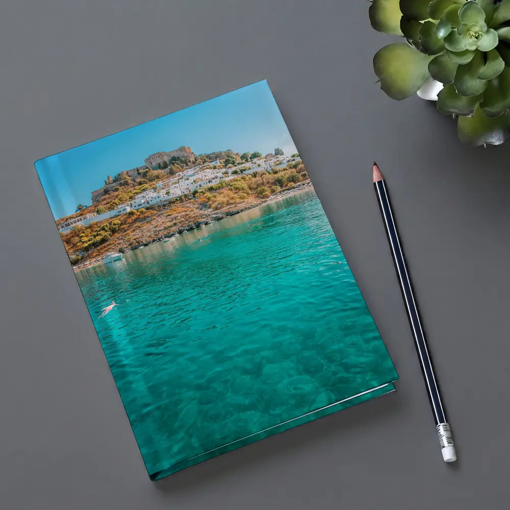 Lindos Acropolis Rhodes Greece Turquoise Bay – Notebooks