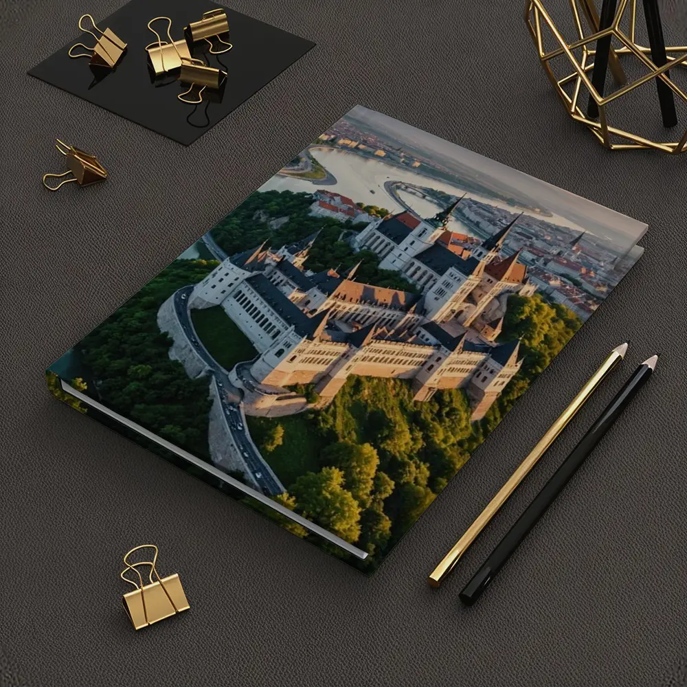 Gothic Castle Aerial View River City – Notebooks