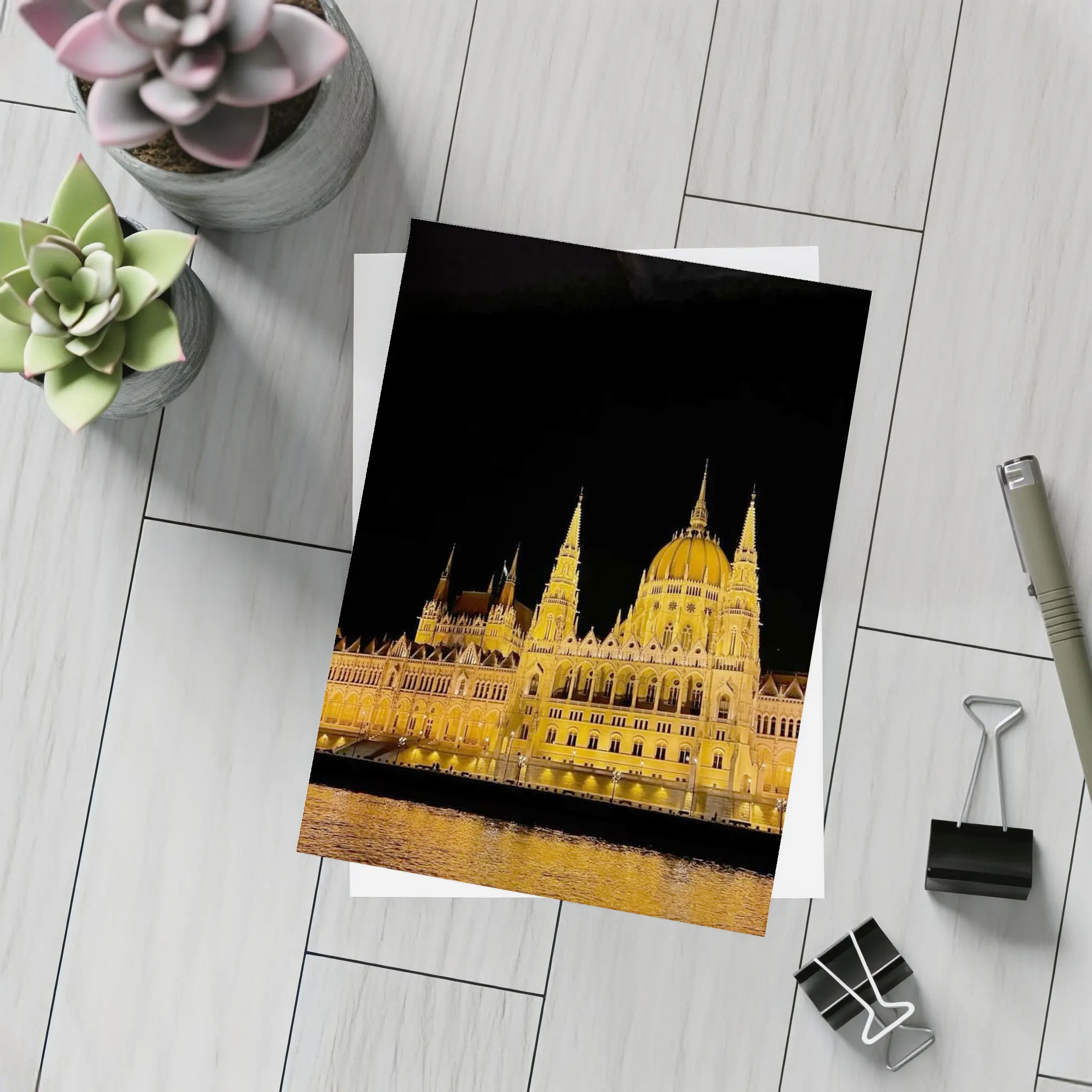 Budapest Parliament Building Glowing At Night – Postcards