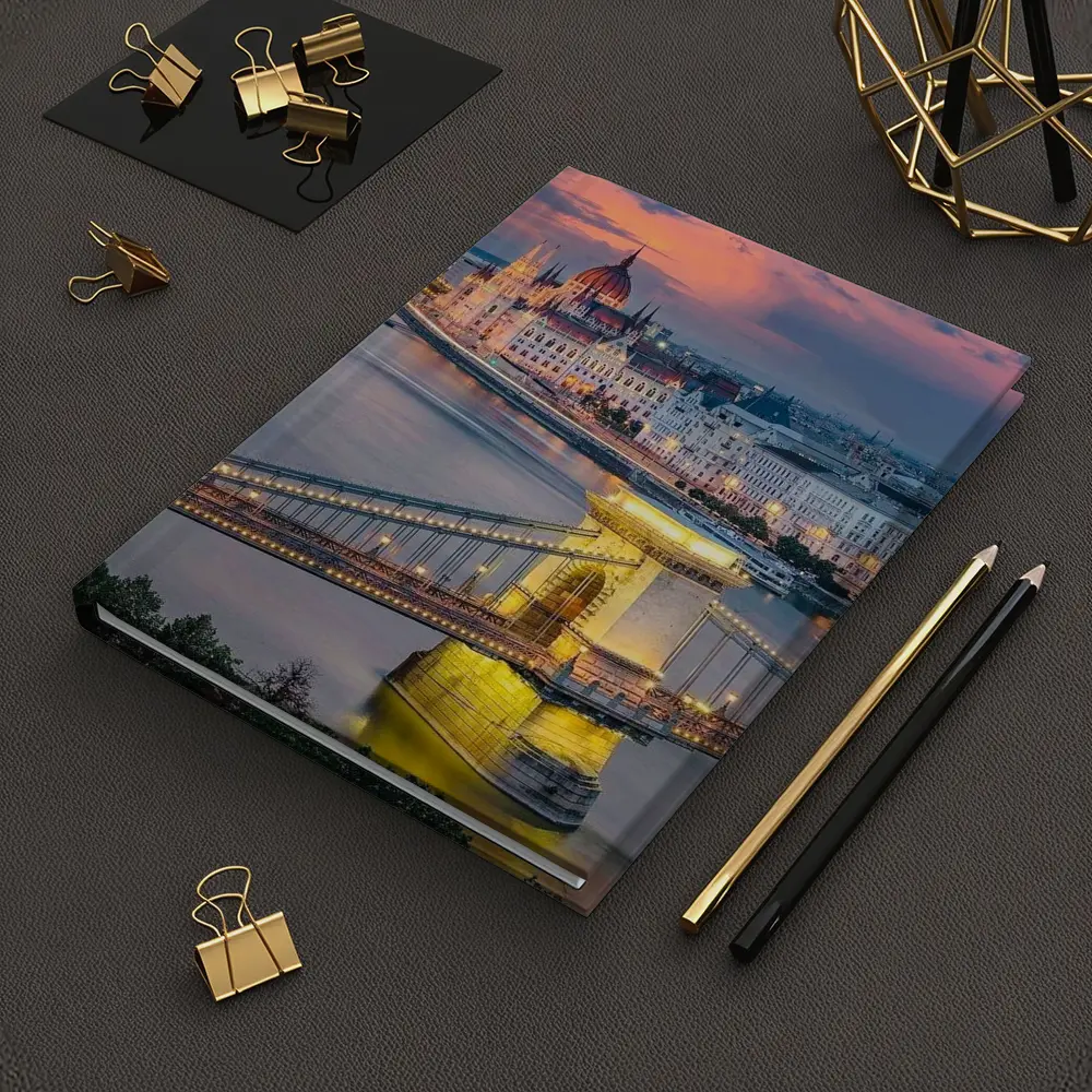 Budapest Chain Bridge Parliament Sunset Skyline – Notebooks
