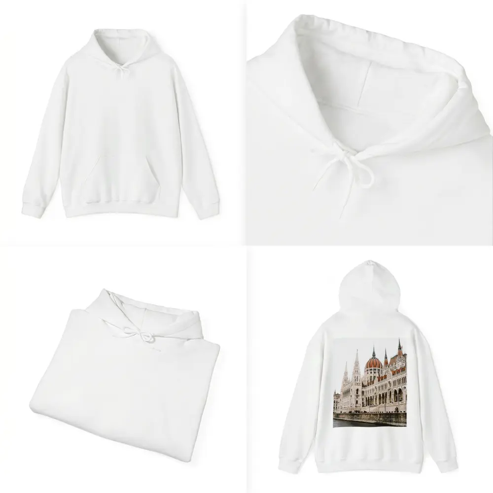 Hungarian Parliament Building Budapest Riverside View – Hoodies