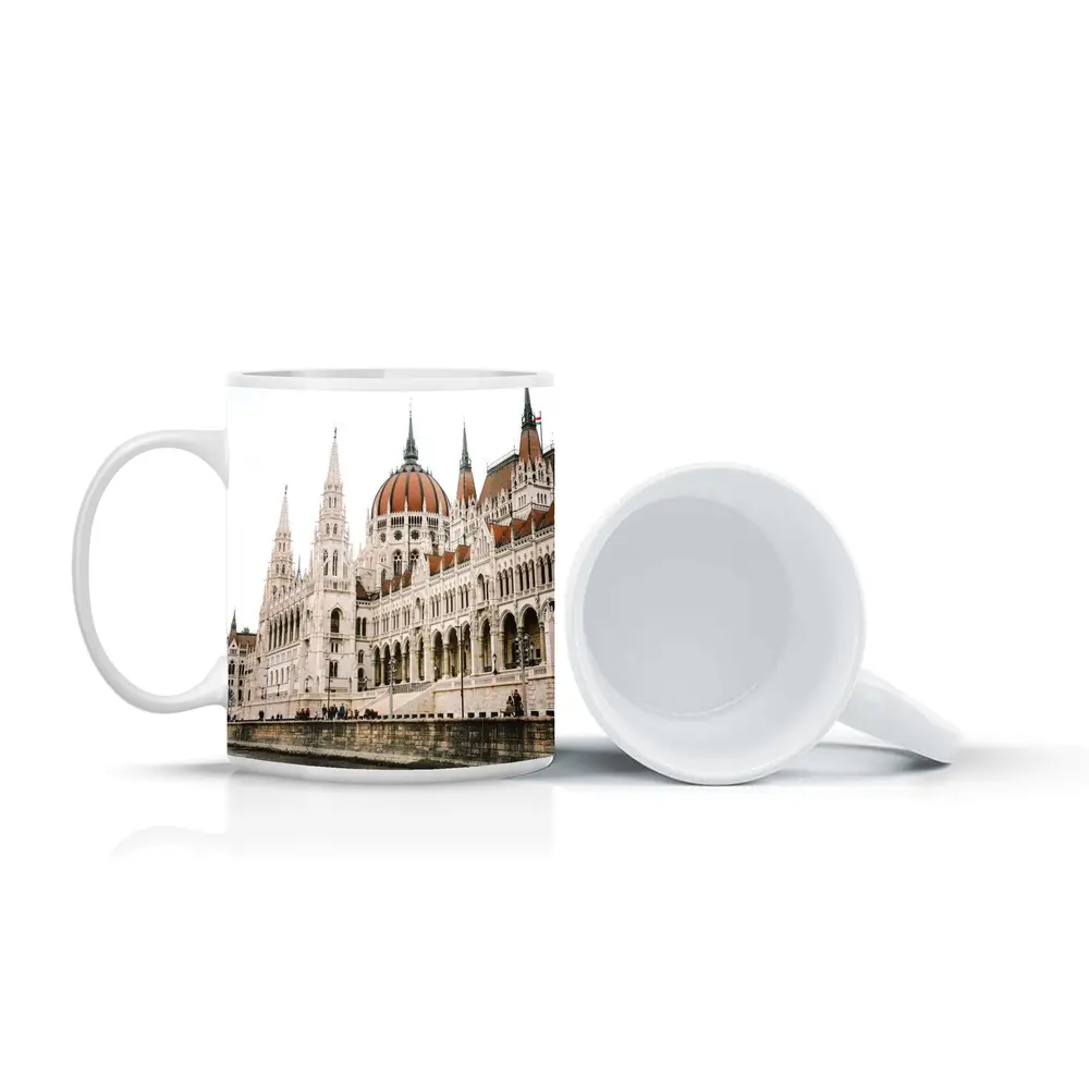 Hungarian Parliament Building Budapest Riverside View – Mugs