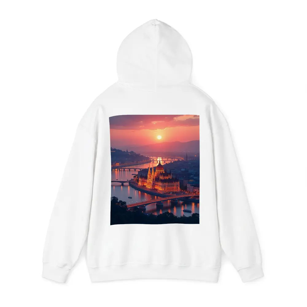 Budapest Parliament Building Danube River Sunset – Hoodies