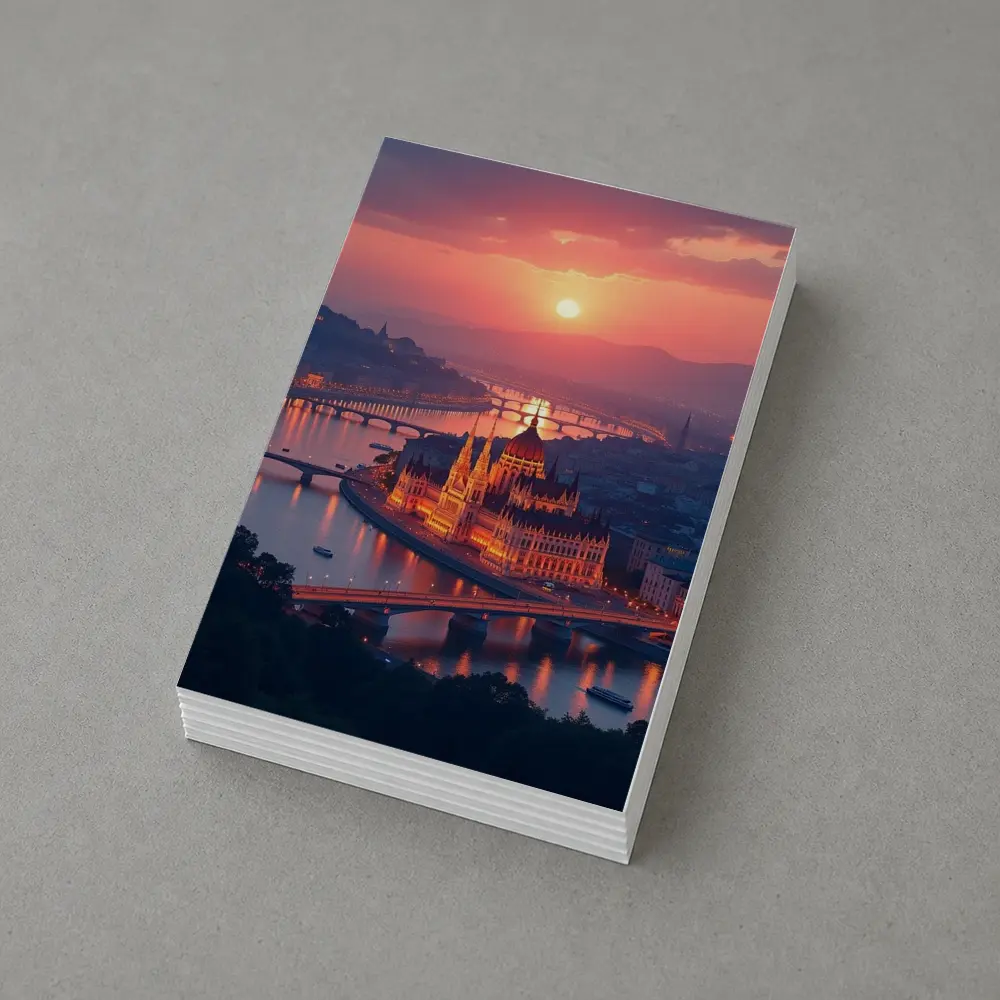 Budapest Parliament Building Danube River Sunset – Postcards