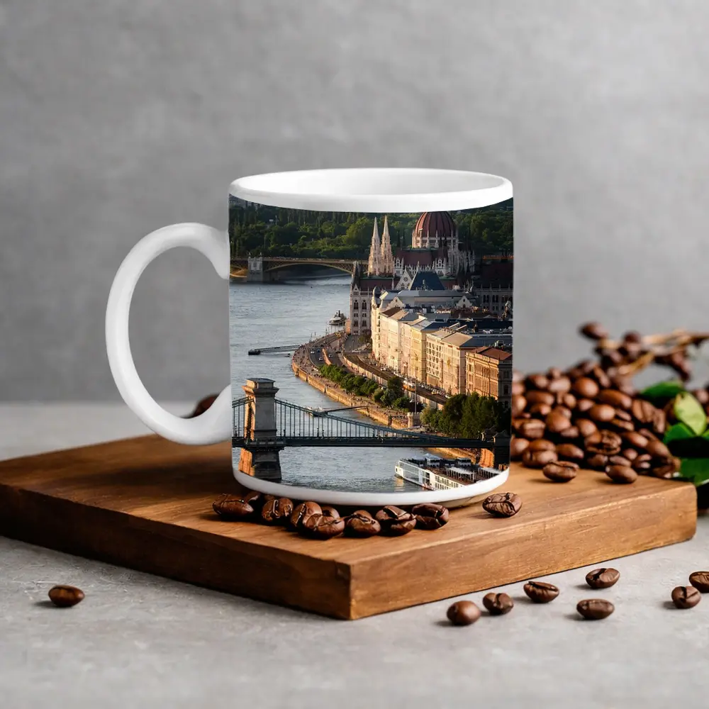 Budapest Parliament Building Danube River View – Mugs