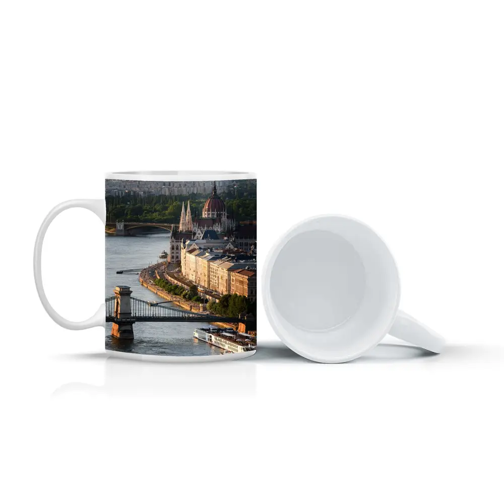 Budapest Parliament Building Danube River View – Mugs