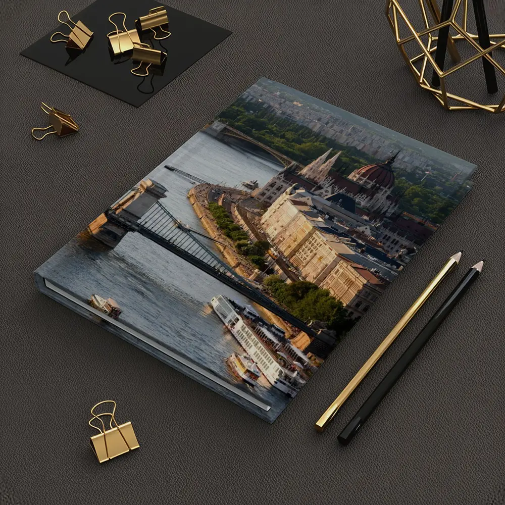Budapest Parliament Building Danube River View – Notebooks