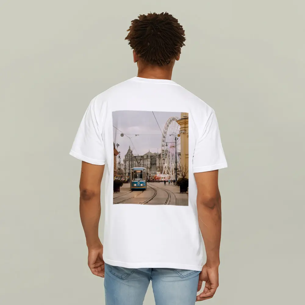 Blue Tram City Square Ferris Wheel Street – T-Shirts