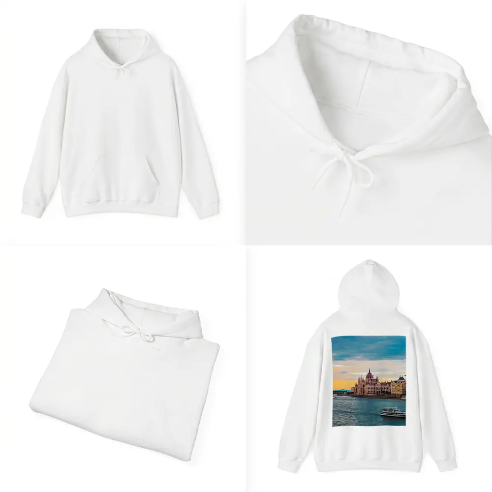 Budapest Parliament Building Danube River Sunset – Hoodies