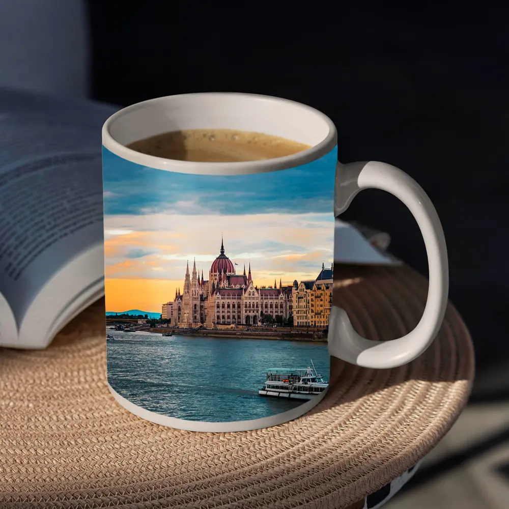 Budapest Parliament Building Danube River Sunset – Mugs