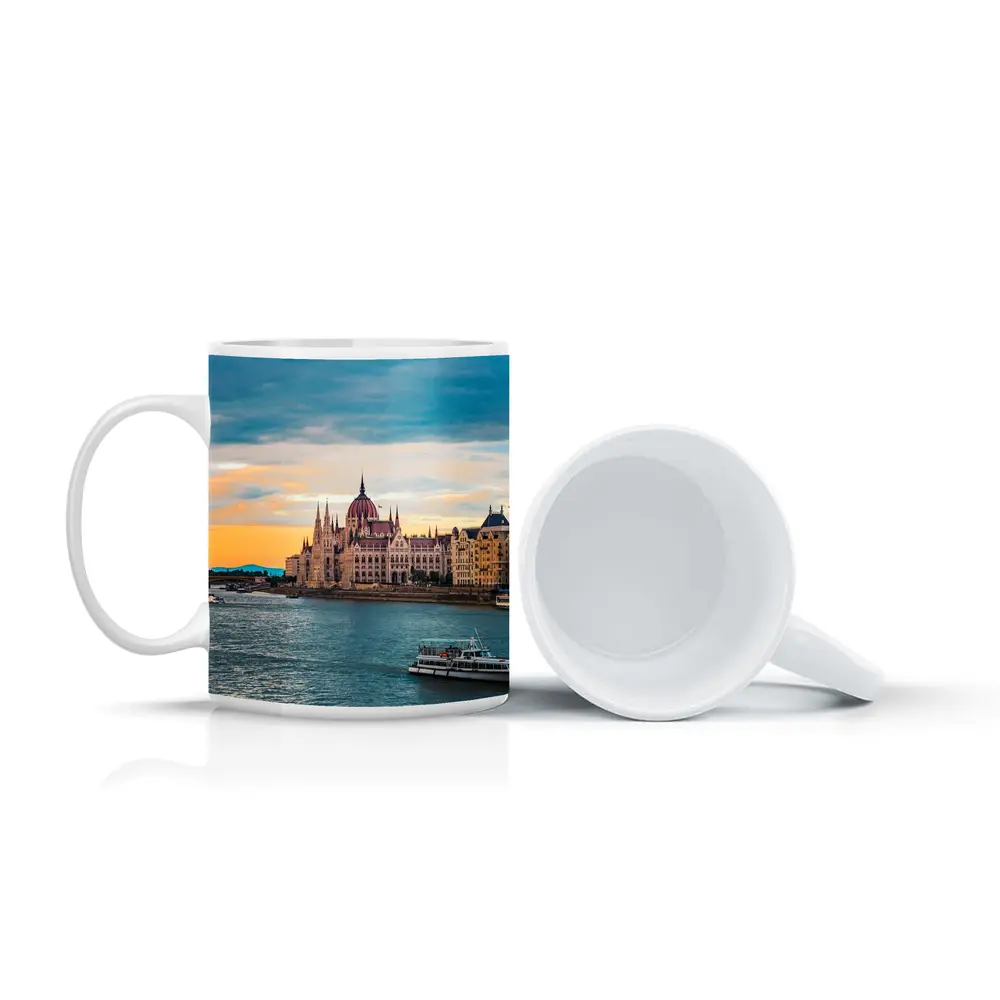 Budapest Parliament Building Danube River Sunset – Mugs