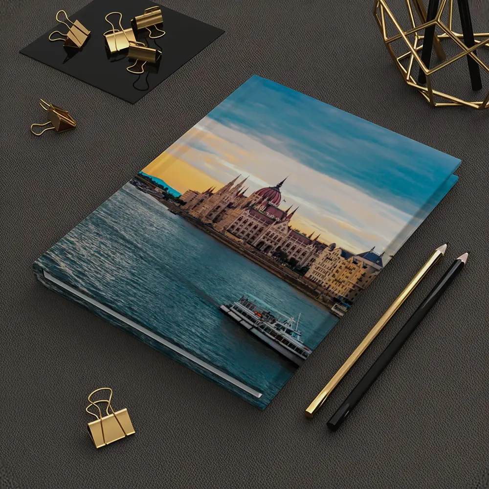 Budapest Parliament Building Danube River Sunset – Notebooks