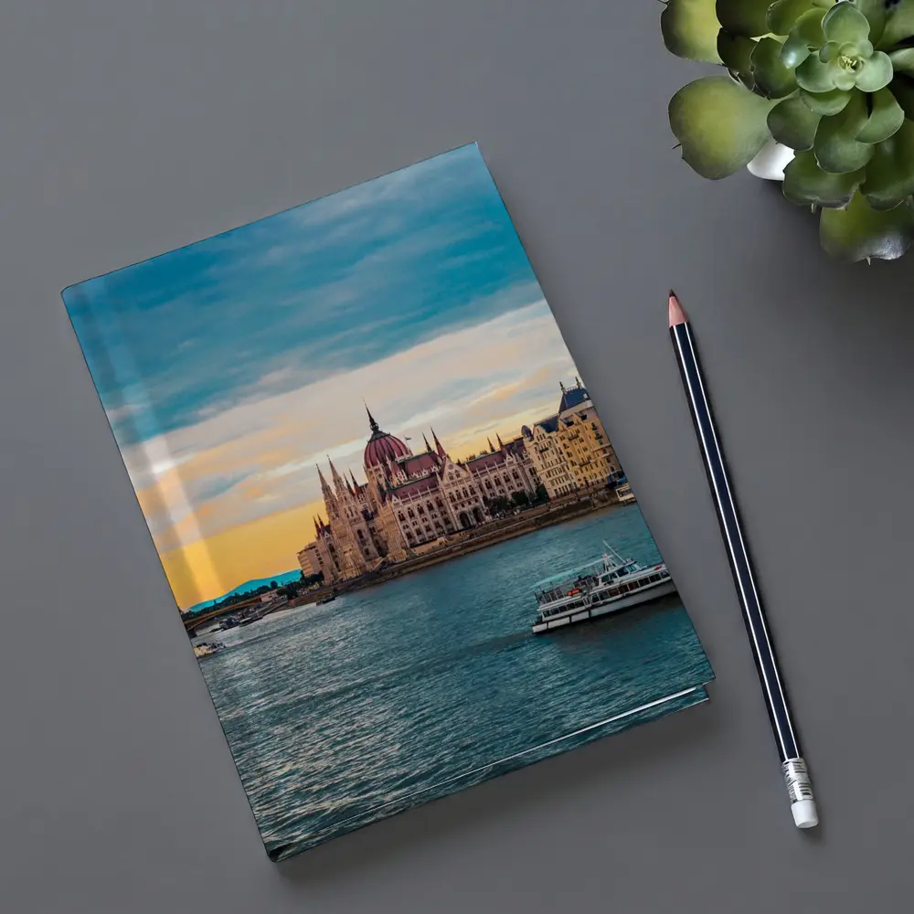 Budapest Parliament Building Danube River Sunset – Notebooks