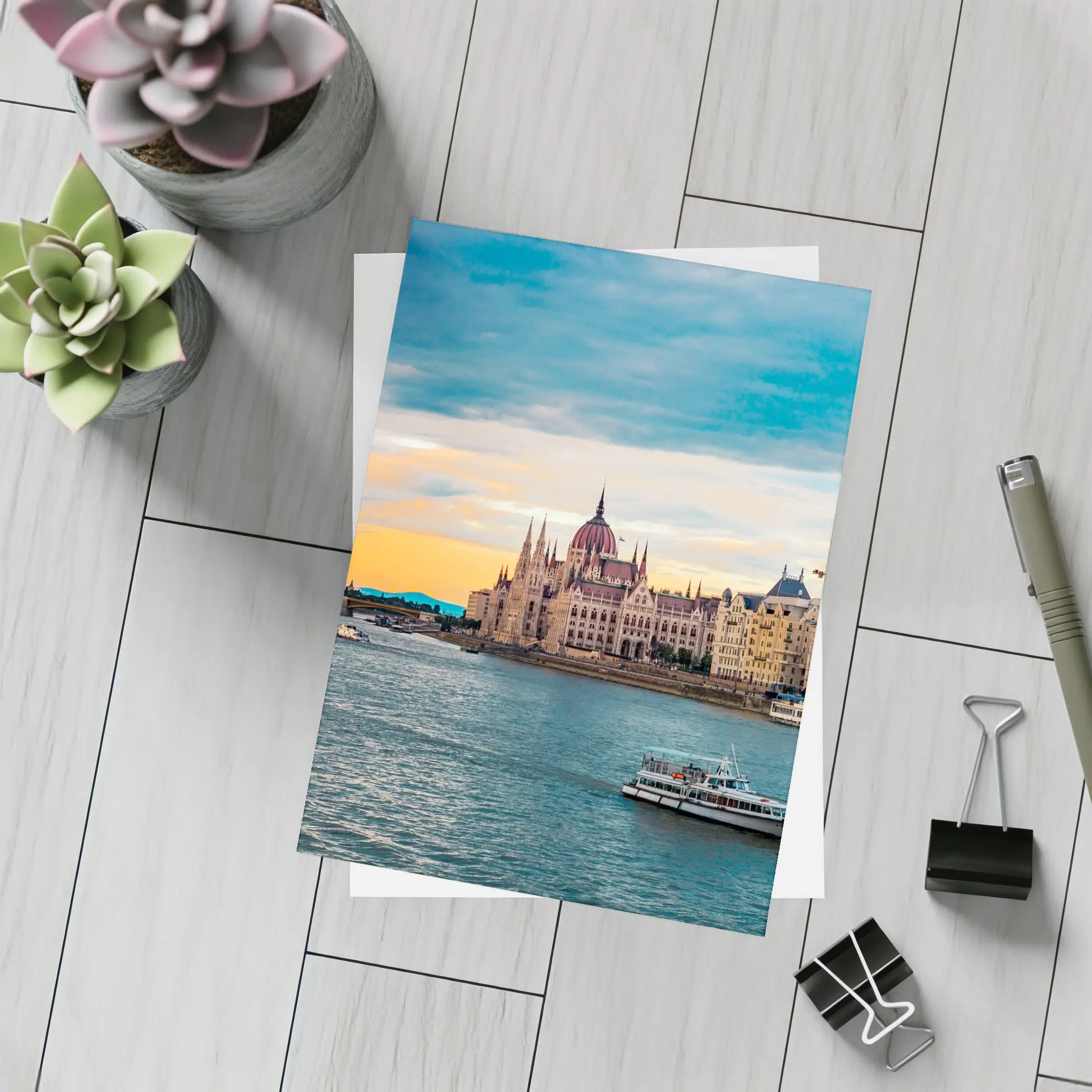 Budapest Parliament Building Danube River Sunset – Postcards