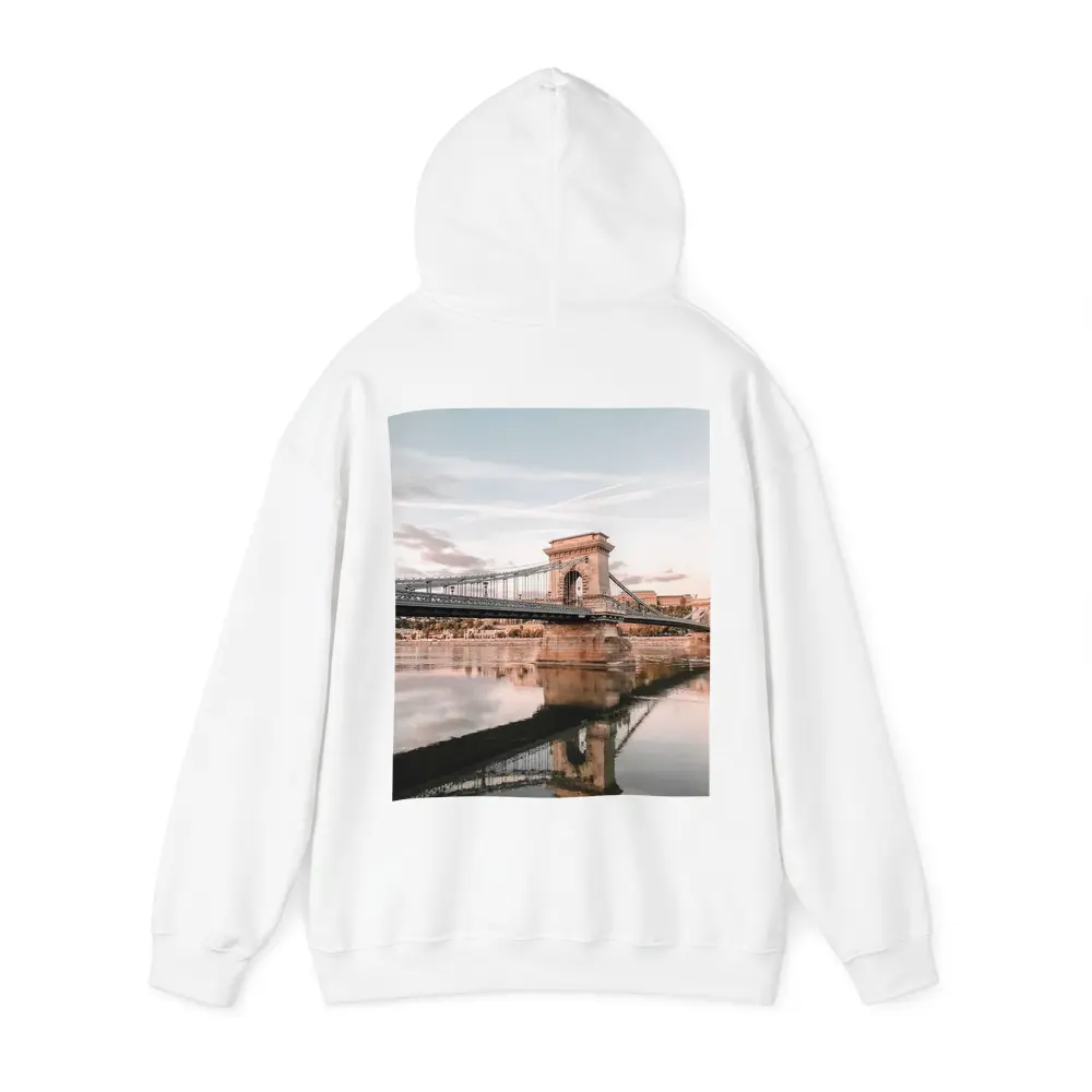 Budapest Chain Bridge Danube River Sunset – Hoodies