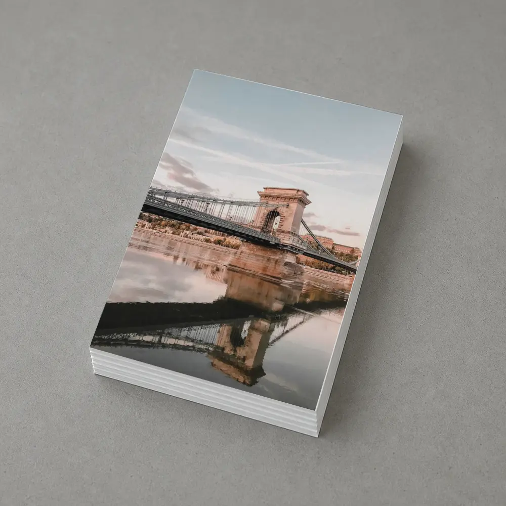 Budapest Chain Bridge Danube River Sunset – Postcards